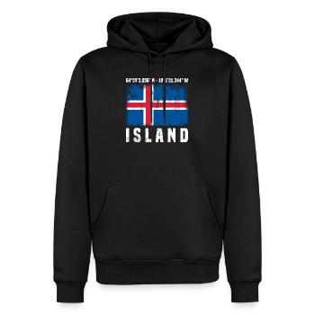 Iceland Trip - Men’s Premium Organic Hoodie - black - Front - Nico (187cm)