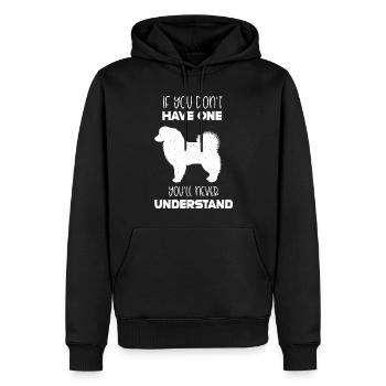 Cadeau de berger australien - Sweat à capuche Premium bio Homme - noir - Devant - Nico (187cm)