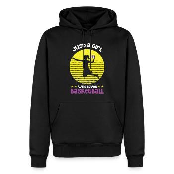 Basket-ball panier de basket-ball panier lancer des joueurs de basket-ball - Sweat à capuche Premium bio Homme - noir - Devant - Nico (187cm)