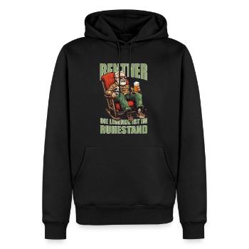 Geschenk zur Rente Opa im Ruhestand lustiges - Männer Premium Bio Hoodie - Schwarz - Vorne - Nico (187cm)