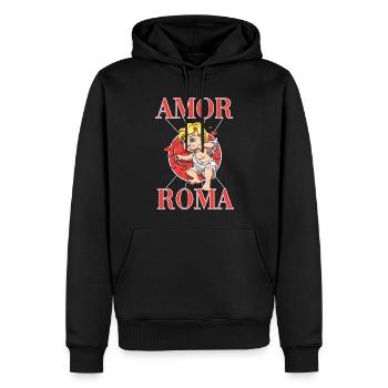 Liebesengel Zeichen der Liebe Romantik Geschenk - Männer Premium Bio Hoodie - Schwarz - Vorne - Nico (187cm)