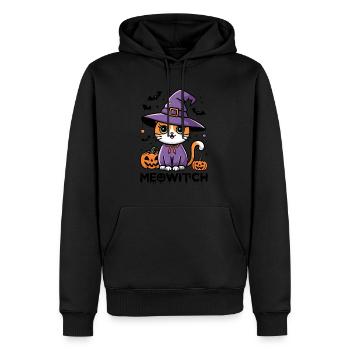 Meowitch Halloween Katze - Männer Premium Bio Hoodie - Schwarz - Vorne - Nico (187cm)
