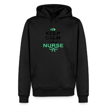Krankenschwester - Männer Premium Bio Hoodie - Schwarz - Vorne - Nico (187cm)
