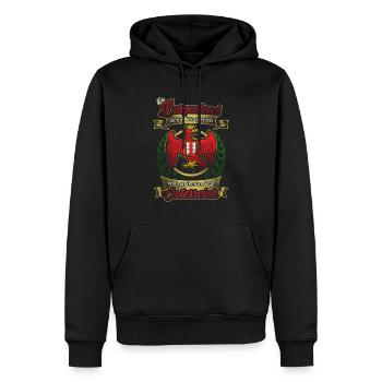 Burgenland – Ein Königreich umgeben von Österreich - Männer Premium Bio Hoodie - Schwarz - Vorne - Nico (187cm)
