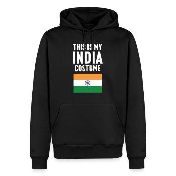 Das ist mein Indien Kostüm - Männer Premium Bio Hoodie - Schwarz - Vorne - Nico (187cm)