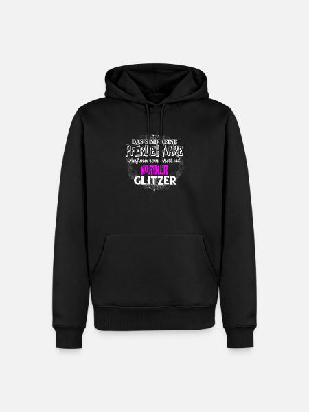 NORIKER - Glitzer - Männer Premium Bio Hoodie - Schwarz