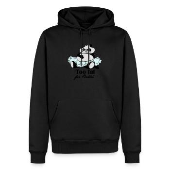 Too fat for Ballet - Männer Premium Bio Hoodie - Schwarz - Vorne - Nico (187cm)
