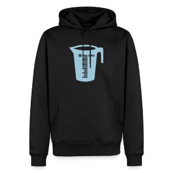braud litre container - Men’s Premium Organic Hoodie - black - Front - Nico (187cm)