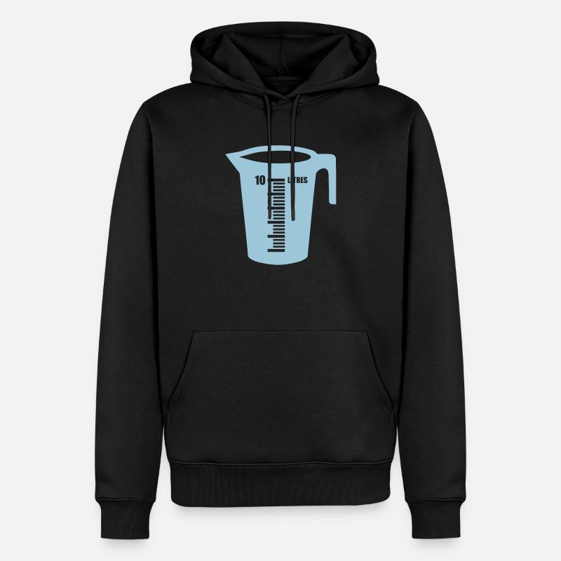 Braud liter recipient - Männer Premium Bio Hoodie - Schwarz