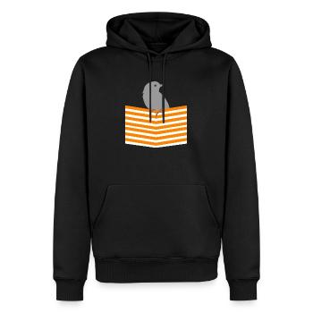 Vogel Bird Wellensittich - Männer Premium Bio Hoodie - Schwarz - Vorne - Nico (187cm)