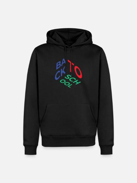Back to School - Männer Premium Bio Hoodie - Schwarz
