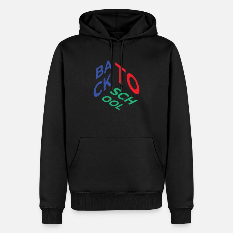 Back to School - Männer Premium Bio Hoodie - Schwarz