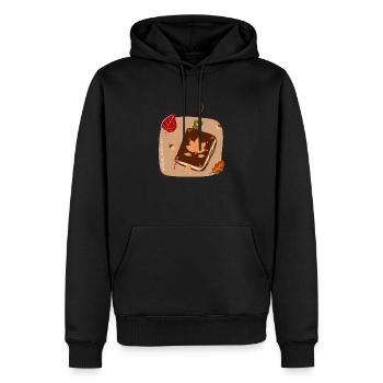 Autumn Books - Men’s Premium Organic Hoodie - black - Front - Nico (187cm)