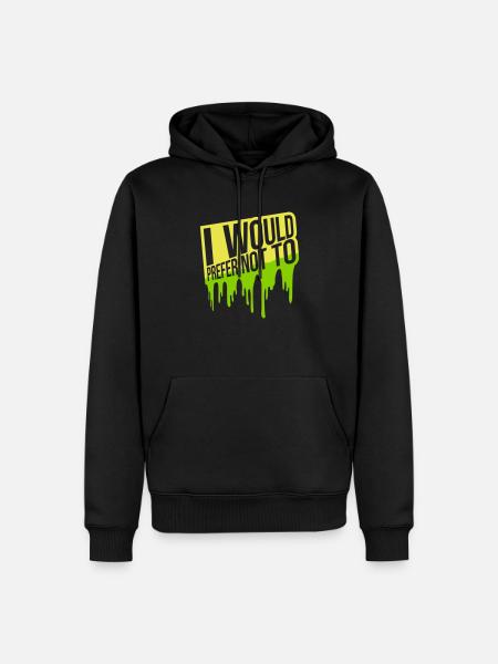 I prefer not to - Men’s Premium Organic Hoodie - black