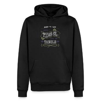 beard gang geek cute funny sayings dino - Männer Premium Bio Hoodie - Schwarz - Vorne - Nico (187cm)