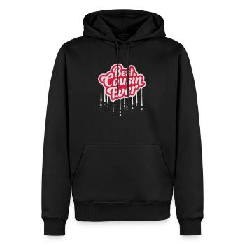Citation du meilleur cousin de tous les temps - Sweat à capuche Premium bio Homme - noir - Devant - Nico (187cm)