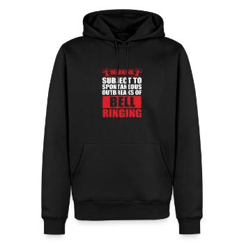Funny Spontaneous Outbreaks Of Bell Ringing For - Männer Premium Bio Hoodie - Schwarz - Vorne - Nico (187cm)