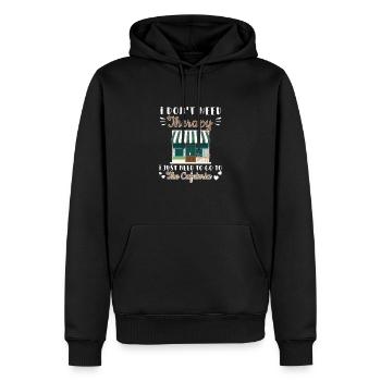Ich brauche keine Therapie Lustiges - Männer Premium Bio Hoodie - Schwarz - Vorne - Nico (187cm)