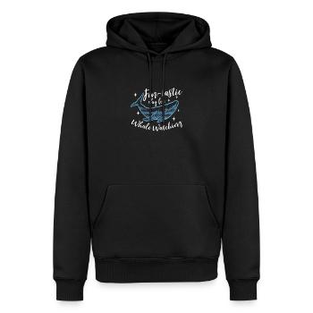 Fin-Tastic Day pour observer les baleines Fun - Sweat à capuche Premium bio Homme - noir - Devant - Nico (187cm)