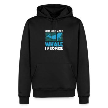 Whale watching another whale I promise a - Men’s Premium Organic Hoodie - black - Front - Nico (187cm)