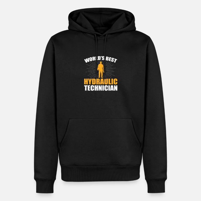 Fantastischer weltbester Hydrauliktechniker, - Männer Premium Bio Hoodie - Schwarz