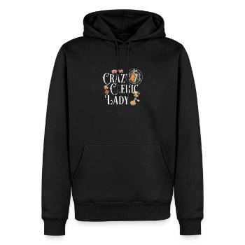 LARP Crazy Cleric Lady Funny Roleplaying Medieval - Männer Premium Bio Hoodie - Schwarz - Vorne - Nico (187cm)