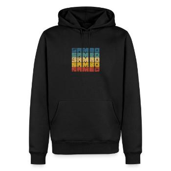 Vintage-Sambo-Kampfsport Russisches Wrestling Ein - Männer Premium Bio Hoodie - Schwarz - Vorne - Nico (187cm)