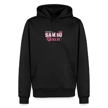 Fantastisches russisches Wrestling von Sambo Queen - Männer Premium Bio Hoodie - Schwarz - Vorne - Nico (187cm)