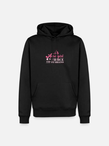Fantastisches Acro Girl Fierce And Fearless für - Männer Premium Bio Hoodie - Schwarz