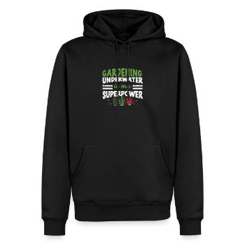 Funny Underwater Gardening Superpower An - Männer Premium Bio Hoodie - Schwarz - Vorne - Nico (187cm)