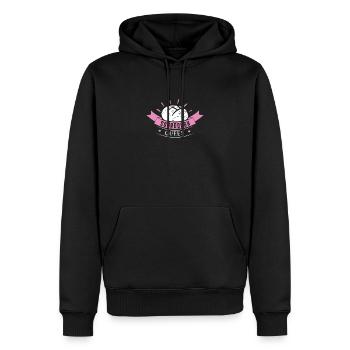 Sourdough Queen Lustiges Sauerteigbrotbacken für - Männer Premium Bio Hoodie - Schwarz - Vorne - Nico (187cm)