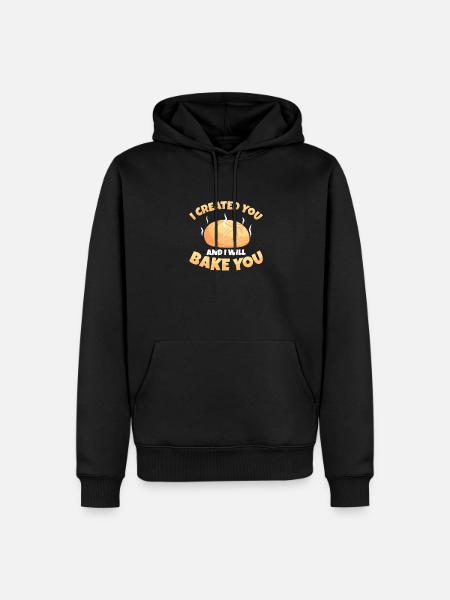 Cool, ik heb je gemaakt en ik zal je creëren - Mannen Premium Bio hoodie - zwart