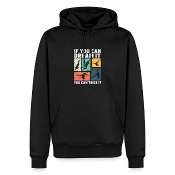 Tricking Dream It Trick It Funny - Men’s Premium Organic Hoodie - black - Front - Nico (187cm)