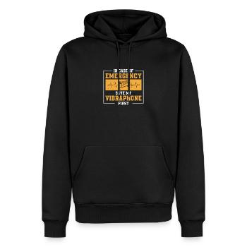 Im Notfall Lustiger Vibraphonist Ein - Männer Premium Bio Hoodie - Schwarz - Vorne - Nico (187cm)