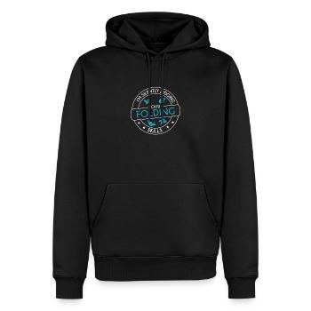 I'm Silently Judging Lustiges Papierfalten für - Männer Premium Bio Hoodie - Schwarz - Vorne - Nico (187cm)
