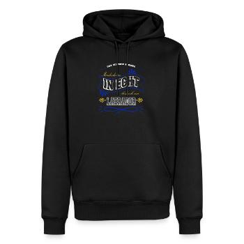 bday zitat weihnachten hunderasse dogge geek welpe - Männer Premium Bio Hoodie - Schwarz - Vorne - Nico (187cm)