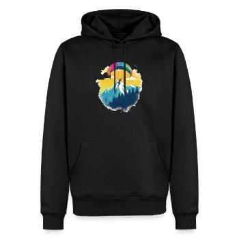 Paragliding Marco - Men’s Premium Organic Hoodie - black - Front - Nico (187cm)