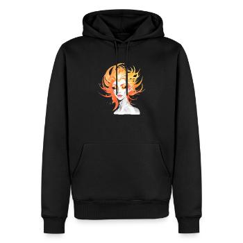 Sun Women #1 - Men’s Premium Organic Hoodie - black - Front - Nico (187cm)