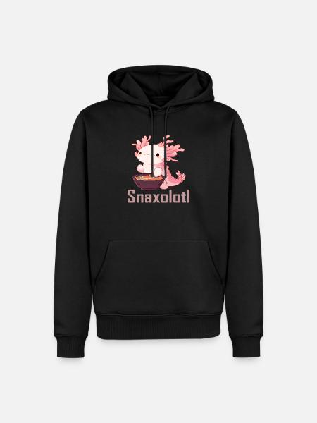Snaxolotl - Men’s Premium Organic Hoodie - black