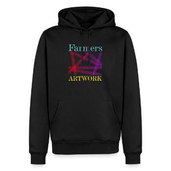 Bauer Traktor Farmers Artwork kunst Rasentraktor - Männer Premium Bio Hoodie - Schwarz - Vorne - Nico (187cm)