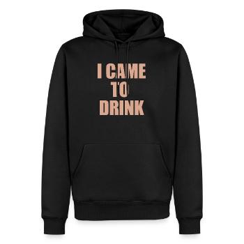 i came to drink - Männer Premium Bio Hoodie - Schwarz - Vorne - Nico (187cm)