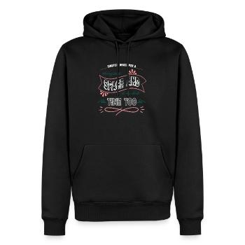 couleurs fun apesanteur présent astronomie amateurs - Sweat à capuche Premium bio Homme - noir - Devant - Nico (187cm)