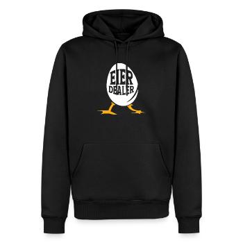 Eier Dealer Hühner Huhn Bauernhof Hennen - Männer Premium Bio Hoodie - Schwarz - Vorne - Nico (187cm)
