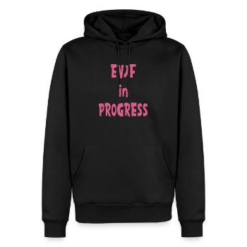 EVJF in progress - Sweat à capuche Premium bio Homme - noir - Devant - Nico (187cm)