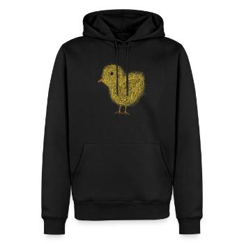 Kleines süßes Küken - Männer Premium Bio Hoodie - Schwarz - Vorne - Nico (187cm)