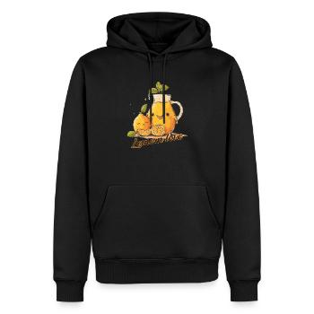 Lemom love - Männer Premium Bio Hoodie - Schwarz - Vorne - Nico (187cm)