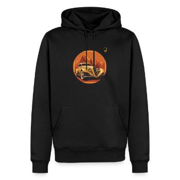 HORIZONT DER VERGANGENHEIT - Männer Premium Bio Hoodie - Schwarz - Vorne - Nico (187cm)