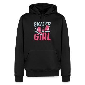 Edge and Elegance: The Skater Girl's Craft - Männer Premium Bio Hoodie - Schwarz - Vorne - Nico (187cm)