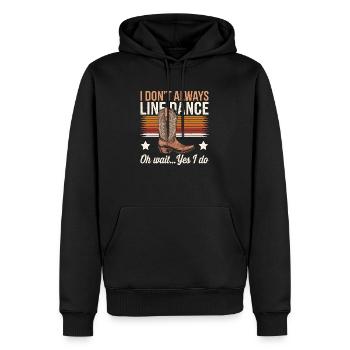 Rythme et humour combinés - Sweat à capuche Premium bio Homme - noir - Devant - Nico (187cm)