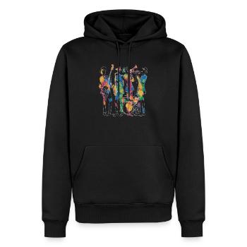 Künstler der modernen Jazzmusik - Männer Premium Bio Hoodie - Schwarz - Vorne - Nico (187cm)
